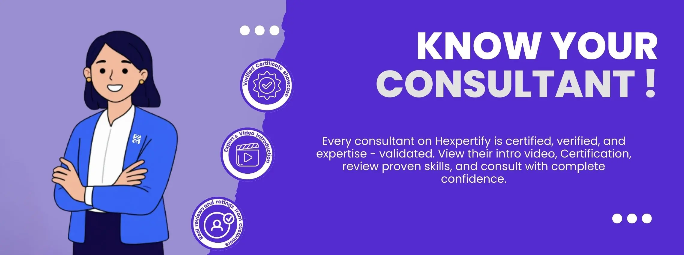 Illustration showing Hexpertify's Transparency and Credibility